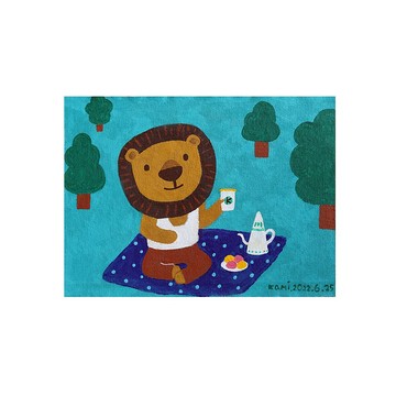 原畫  ∣  大頭獅野餐趣