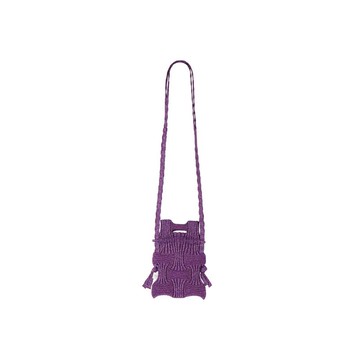 Mini Cross Bow Bag - Glitter Deep Purple