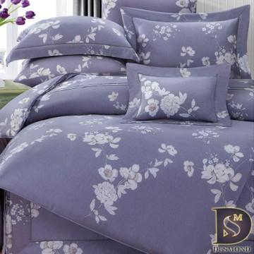 岱思夢 60支天絲兩用被床包組 雙人 TENCEL 海瑟薇-灰