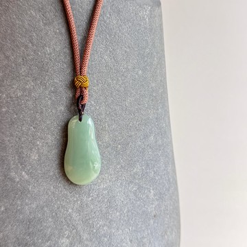 春滿福祿 - 雋永玉光系列 - 台灣設計雕刻之翠玉項鍊