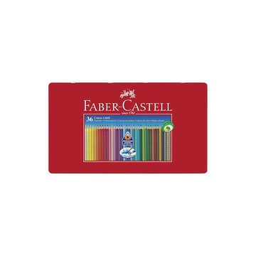 FABER-CASTELL 輝柏 2001握得住好點子水彩色鉛（36色鐵盒裝）/盒112435【APP滿額下單10%點數(單一帳號最高5000點)】1/31止