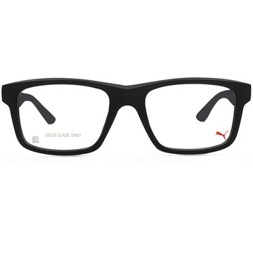 PUMA l 神士品格長方寬眼鏡 騎士黑