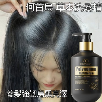 何首烏 草本洗髮精 養髮洗髮精 黑髮洗髮精 500ml 頭皮養護 強健髮根健康髮色 養髮強韌烏黑亮澤 植萃洗髮精 洗髮乳