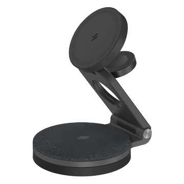 ADAM elements亞果元素 Qi2 折疊式三合一旅行磁吸無線充電座  黑色  1個