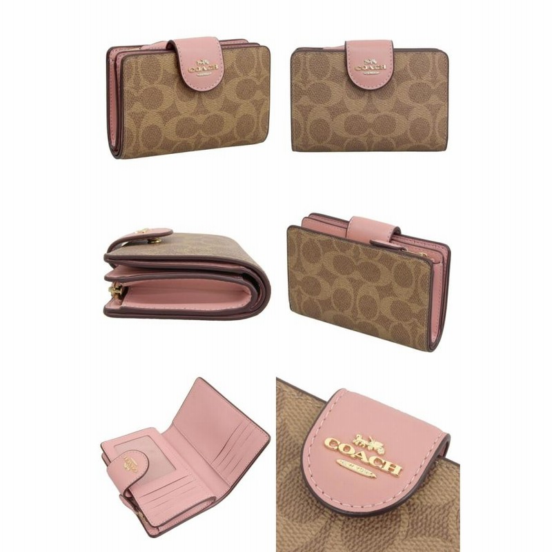 COACH コーチ 二つ折り財布 レディース Wallet シグネチャー