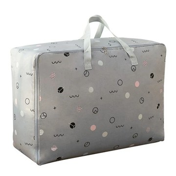 棉被收納袋  加寬提手  雙拉鍊  防潮耐磨好收納  特大(60 x 50 x 25cm)  1個