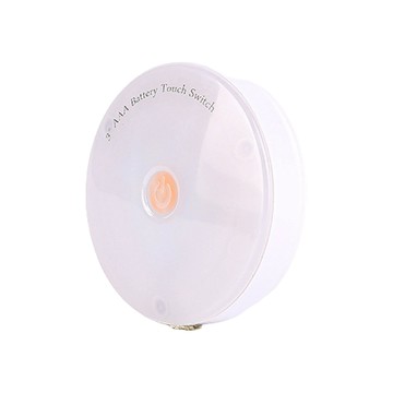 小夜燈 小樹屋-電池式圓形無極調光觸控LED小夜燈(1入)