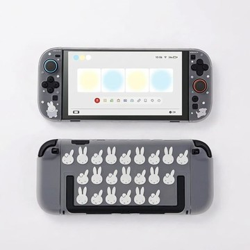 NS2｜NS 周邊 極想 任天堂 Switch2 主機保護殼 NS2 主機殼 防摔防刮 米菲兔聯名款 PC硬殼(不含蘑菇套)-半透色