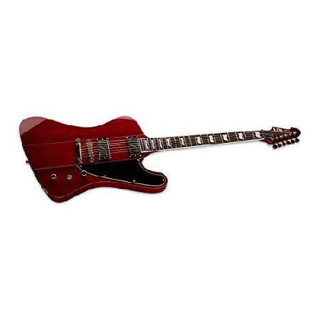 ESP Guitars 6弦エレキギター、シースルーブラックチェリー、右 (LPHOENIX1000STBC)