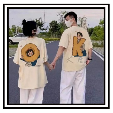 【現貨】OK情侶裝 純棉 男生 女生 情侶短T恤 短t 夏天衣服 男生寬鬆T恤 衣服女 短袖上衣 情侶裝t恤 寬鬆上衣