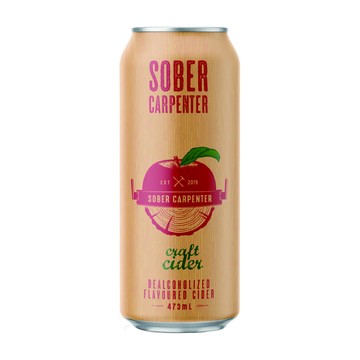 啤酒 【SOBER CARPENTER 醒匠】加拿大原裝 手工精釀無酒精 CRAFT CIDER 蘋果風味飲473mlx6