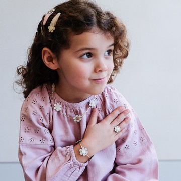 英國Mimi & Lula_SS25_春日花園_小雛菊飾品3入組 兒童髮飾