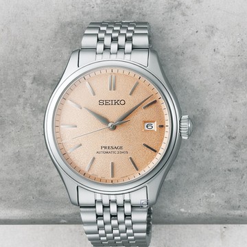 SEIKO 精工 Presage 經典 機械錶 手錶 男錶 指針錶 鮭魚面-40.2mm SPB467J1/6R55-00H0P_SK043