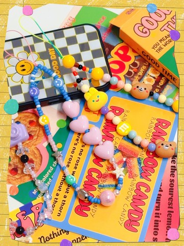 美式復古風串珠手機繩