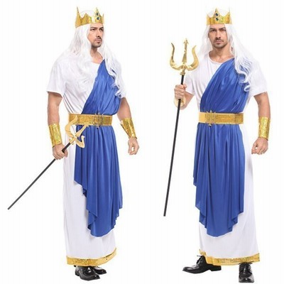 ハロウィン衣装 ギリシャ 海神ポセイドン Poseidon 男性用 メンズ用 キャラクター 王様 国王 王子様 海の神 ハロウィン コスプレ衣装 コスチューム 仮装 通販 Lineポイント最大get Lineショッピング