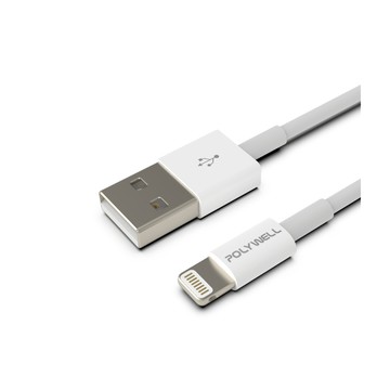 POLYWELL USB Type-A To Lightning 3A 充電傳輸線 /1M