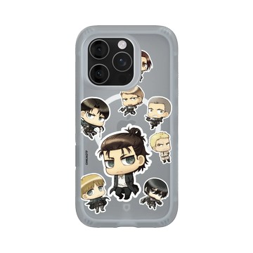 iPhone 16 Pro AirX 流變灰 - 進擊的巨人 Attack On Titan -S4 - Q版角色大集合