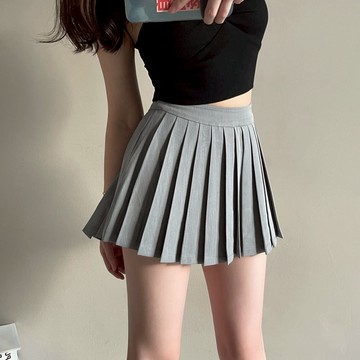 裙子 ✨韓系超短百褶裙JK西裝裙高腰短裙防走光A字裙辣妹顯瘦半身裙大碼女裝 10829