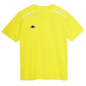 KAPPA】義大利 吸濕排汗型男短袖圓領衫(清黃 361K6CWT49 台灣製)