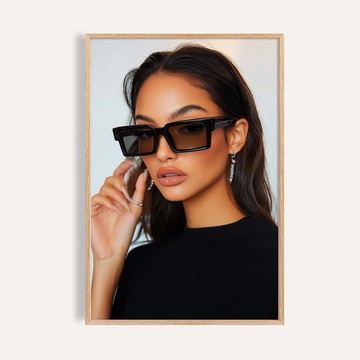 冷冽視線 Frosted Gaze / 都市女性時尚攝影掛畫