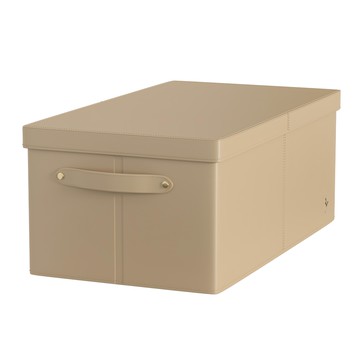 bencross 本心本來 折疊收納盒附蓋 奶咖色  1組