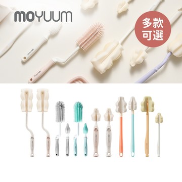 MOYUUM 韓國 360度旋轉 矽膠 可替換式 奶瓶海綿刷 奶嘴海綿刷 多款可選