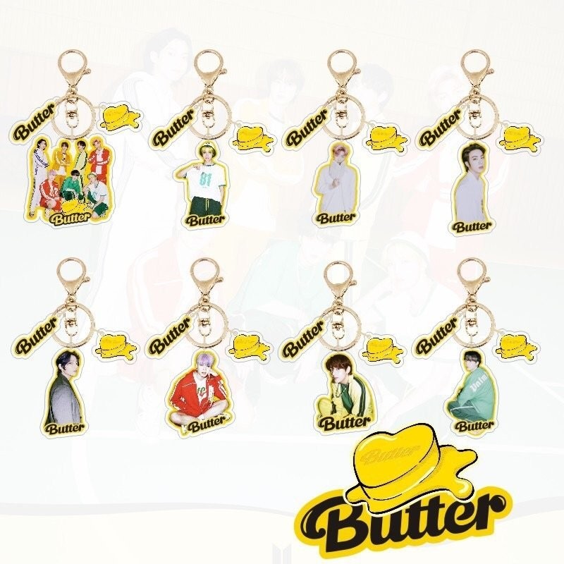 防弾少年団 BTS butter キーリング キーホルダー btsグッズ キーチェーン アクセサリー 飾り おしゃれ 小物 飾り 人気 可愛い 女の子  男の子 学生 大人 通販 LINEポイント最大0.5%GET | LINEショッピング