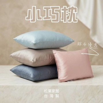 台灣製造 小巧枕 靠枕 午睡枕 趴睡枕 寵物枕 小枕頭 透氣親膚 純天絲 60支 請確認尺寸再下單 現貨 松果家居