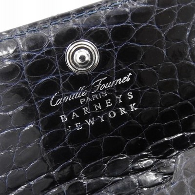 CAMILLE FOURNET VERSO ネイビー クロコダイル コインケース CAMILLE FOURNET VERSO ネイビー クロコダイル コインケース