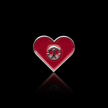 CHLIV HEART PIN RED