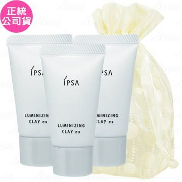 IPSA 茵芙莎 泥狀角質按摩霜(保濕)(15g)*3旅行袋組(公司貨)