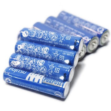 富士通碳鋅電池 3號 4號 4入 Fujitsu 碳鋅電池 1.5v 電池 乾電池【GQ450-2】123便利屋