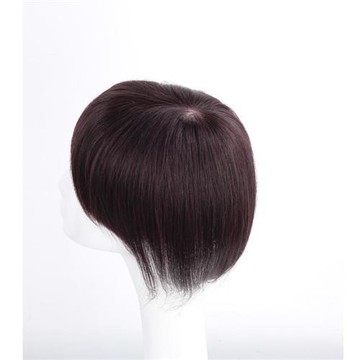 【米蘭精品】假髮真髮補髮片-12*12cm手織頭旋直髮女假髮6款74gy20