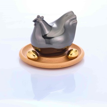 【避邪轉運必備】亮面款 金雞母(個性黑)