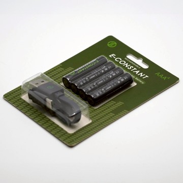 E-CONSTANT 鋰離子AAA 4號Type-C充電電池(4入)
