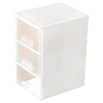 KEYWAY 聯府 彩集收納盒 180 x 140 x 160mm 2個  白色  3層