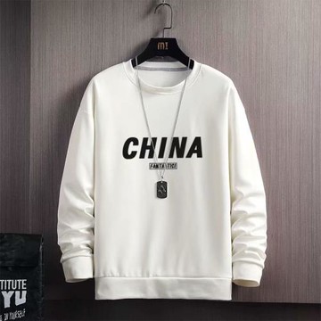 加絨加厚無帽衛衣男潮牌ins高街圓領冬裝上衣春秋季寬松大碼外套