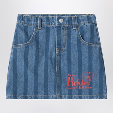 Pickles The Dog striped denim skirt