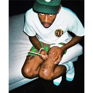 絕跡款GOLF WANG Fish-Eye Tee tyler同款字母印花短袖背后大LOGO