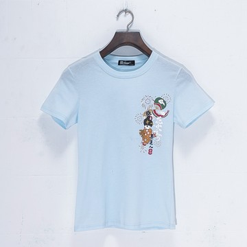 BIGTRAIN夏日花火娃娃全棉女T-Z85113-50&58