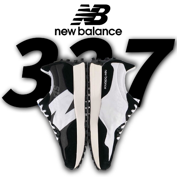 New balance 327 男女鞋黑白復古奶油底N字鞋紐巴倫厚底增高【ACS】 MS327LB D推薦| Yahoo奇摩超級商城| LINE購物