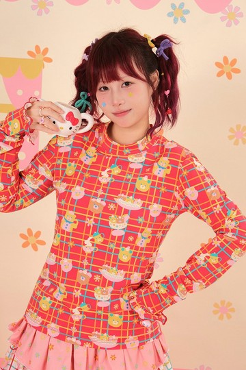 昭和甜品屋彈力針織打底衫 日系可愛少女