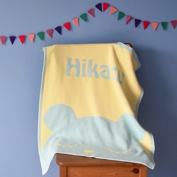 客製化姓名毯子/ Bear 60x80cm