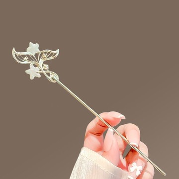 新中式漸變流蘇發簪現代風簡約中式簪子步搖發釵盤發漢服旗袍頭飾 z803