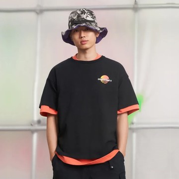 CONVERSE SUNSET TEE 短袖上衣 男 黑色-10027154-A01