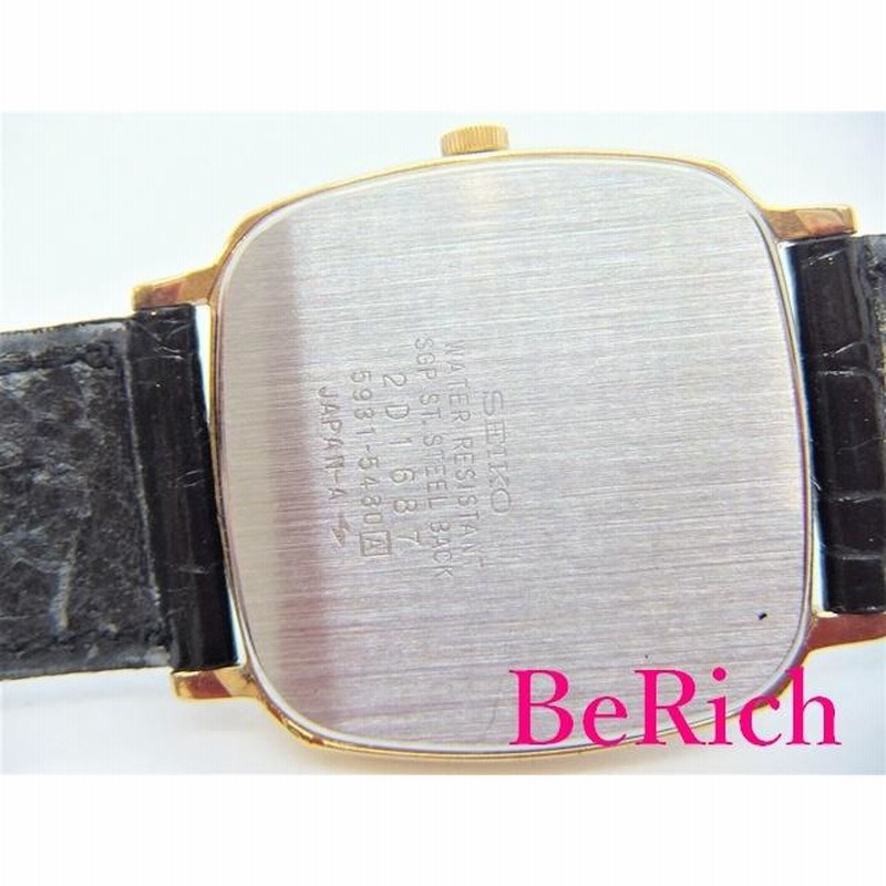 セイコー SEIKO シャリオ メンズ 腕時計 5931-5480 ゴールド