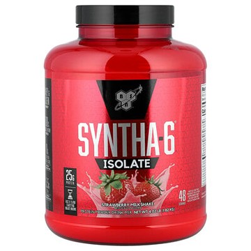 BSN, Syntha-6 Isolate，蛋白質粉混合飲品，草莓奶昔味， 4.02 磅（1.82 千克）