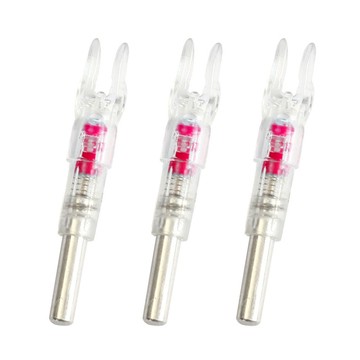 Winn 射箭用夜間照明箭尾 3 件裝 4.5 厘米,適用於 6.2 毫米箭頭自動 PE 發光箭尾弓箭配件