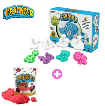 【瑞典Mad Mattr】恐龍創意建構組(恐龍造型禮盒+10oz沙)