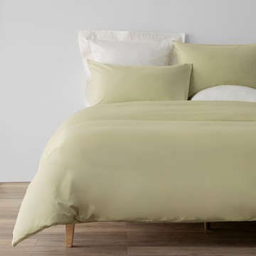 HOLA 和樂家居 PALETTE250織素色純棉被套雙人 1210g  210 x 180 x 0.1cm  琉璃綠